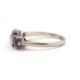 A three stone sapphire and diamond ring, the central old mine cut diamond, estimated approx. 0. - Image 3 of 9