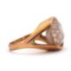 A 9ct smokey quartz ring, the oval smokey quartz in a horizontal tension settting, with split - Image 3 of 8
