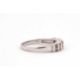 A 14K diamond ring, alternatively set with two baguette and two round brilliant cut diamonds, - Image 6 of 7