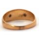A late Victorian 18ct gold, pearl and diamond ring, the upper set with black enamel and a central - Image 3 of 6