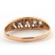 A late Victorian 18ct diamond ring, the five slightly graduated old mine cut diamonds, total - Image 5 of 7