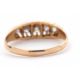 A late Victorian 18ct diamond ring, the five slightly graduated old mine cut diamonds, total - Image 3 of 7