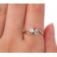 A 'toi et moi' diamond ring, the two Old European cut diamonds, total estimated approx. 0.63cts, - Image 9 of 9