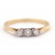 An 18ct three stone diamond ring, the three round brilliant cut diamonds, total estimated approx. - Image 2 of 7