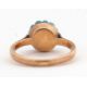 A turquoise cluster ring, the cluster composed of small turquoise cabochons, in raised mount with - Image 5 of 6