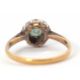 An 18ct blue zircon and diamond ring, the central round blue zircon surrounded by illusion set - Image 4 of 8