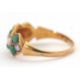 A late Victorian 15ct turquoise and pearl ring, set with round turquoise cabochons and split pearls, - Image 5 of 6
