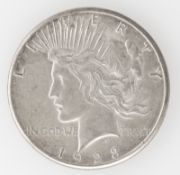 USA 1923, 1 Dollar - Silbermünze (Peace Dollar). Erhaltung: ss.