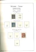 Reichhaltige Schweiz Sammlung bis 1979. Gestempelt. Leuchtturm Falzlos Vordruckalbum. Dunkelgrüner