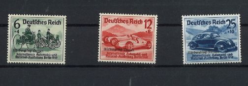 Deutsches Reich 1939, MiNr. 695-697, postfrisch.
