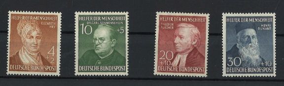 BRD 1952, MiNr. 156/159 postfrisch. Höchstwert geprüft, Schlegel.