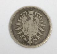 Deutsches Reich, 20 Pfennig 1875 C, Silber