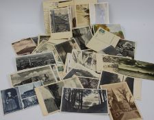 Lot Postkarten, alle gelaufen an eine Adresse, vor 1945.
