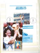 Sammlung Fussball WM Mexiko 1986, Postfrisch. Komplette Ausgaben. Mit Briefen, Ganzsachen,