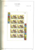 Sammlung Europa CEPT 1989-1991 Postfrisch. Nur komplette Ausgaben. Leuchtturm Falzlos Vordruckalbum.