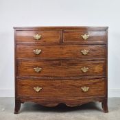 BOWFRONT CHEST.