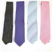 FOUR DESIGNER TIES.