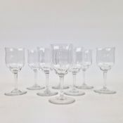 A BACCARAT 'CAPRI' SET OF EIGHT PORT GLASSES.