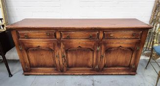 A BEVAN FUNNELL OAK DRESSER BASE.