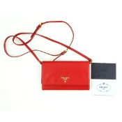 PRADA CROSSBODYBAG/WALLET ON STRAP.