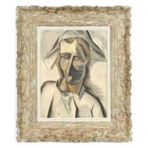 PABLO PICASSO. TETE D’ARLEQUIN. (d)