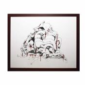 20TH CENTURY SCHOOL. ENTWINED FIGURES.