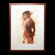 MARK DEMSTEADER (BRITISH, B.1963). ERIN IN PROFILE - STUDY. (d)