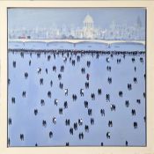 DAVID WHEELER (BRITISH, B.1952). ST PAUL'S ACROSS THE THAMES.