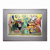 EUGENE PRESS (B 1936). AQUARIUM.