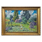 NINA LUGOVSKAYA (1919-1993). IN THE GARDEN.