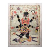 INDIAN SCHOOL. KALI THE BLACK GODDESS OF DAKSHINESWAR.