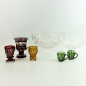 A COLLECTION OF GLASS. (7).