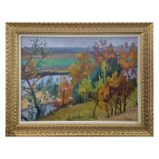 VIKTOR TEMPLIN (1920-1994). AUTUMN TREES 1970s.