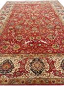 FINE SAFAVID CHELSEA HUNTING DESIGN CARPET.