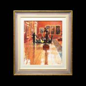 JOHN HAMMOND (BRITISH, B.1961). NATIONAL GALLERY INTERIOR.