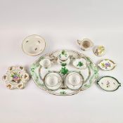 HEREND. A TETE A TETE COFFEE SERVICE. (QTY).