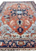 ANTIQUE HERIZ CARPET.
