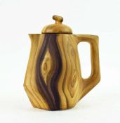 GRANDJEAN JOURDAN VALLAURIS. Faux Bois Coffee Pot.