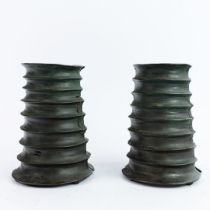 AFRICAN BRONZE CUFF BRACELETS (2).
