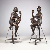 FERDINAND DE LUCA (20TH CENTURY ITALIAN). After. FLAPPER GIRLS.