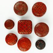 A COLLECTION OF EIGHT LACQUER BOXES. (8).