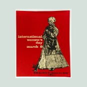 VINTAGE RYM INTERNATIONAL WOMEN’S DAY POSTER, CIRCA 1969.