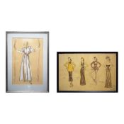 ERNST DRYDEN (1887-1938). A COSTUME DESIGN FOR MISS MARLENE DIETRICH (2).