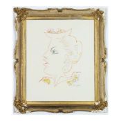 JEAN COCTEAU. WOMAN IN HAT.