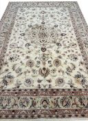 FINE PART SILK PERSIAN TABRIZ CARPET.