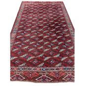 ANTIQUE TURKMAN YOMUT CARPET.