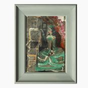 PABLO PICASSO. JACQUELINE EN ROBE VERTE. (d)