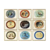 PABLO PICASSO. A SET OF NINE QUADRICHROME PRINTS. (d)