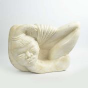 WAYNE ( ASIAN SCHOOL ). BLESSING BOWL IN FORM OF A HEAD.