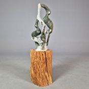 SHONA STONE. SCULPTURE OF AFRICAN HORNBILLS.